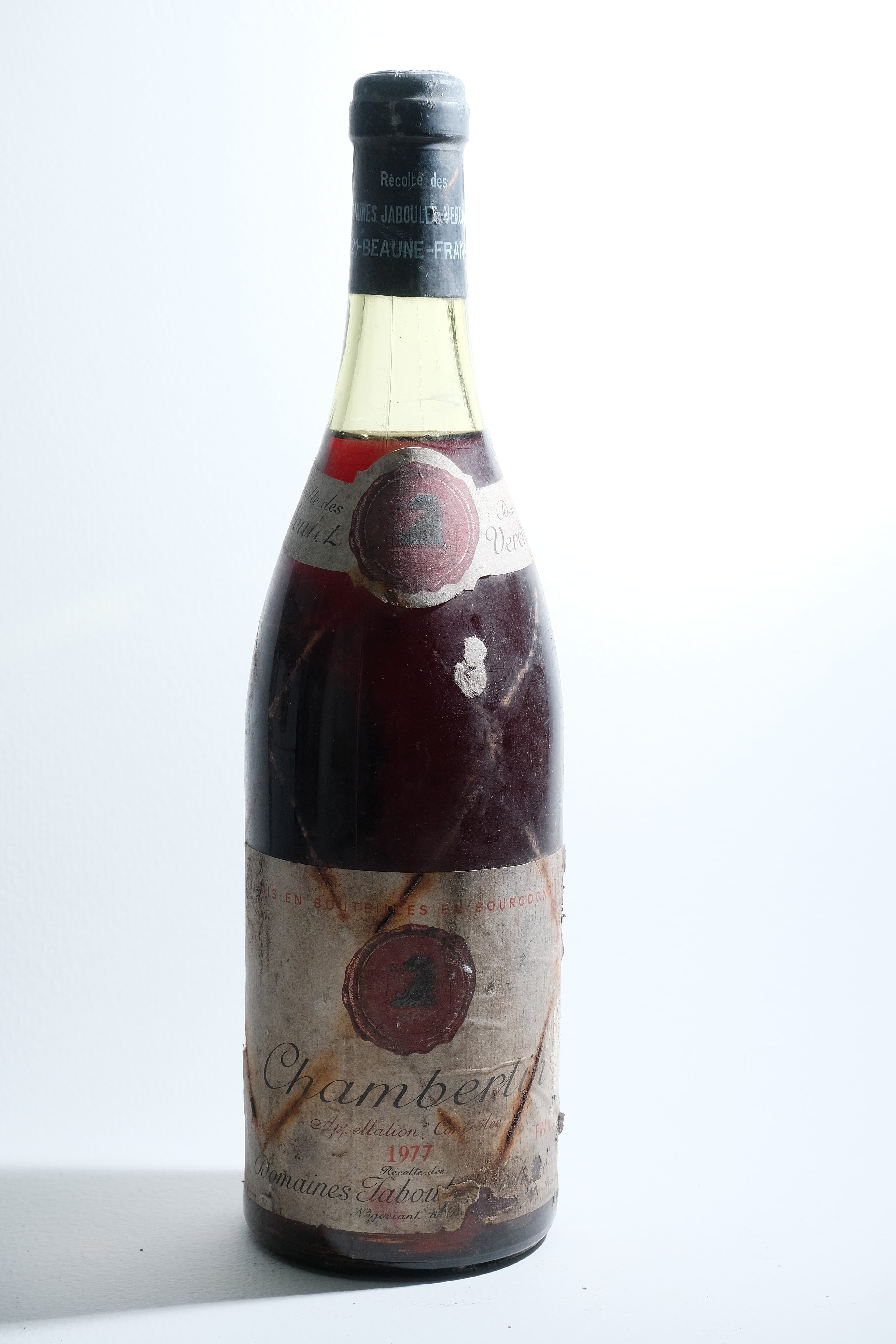 2 bottles Chambertin Grand Cru Jaboulet Vercherre 1977 - Image 1
